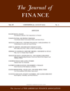 Journal of Finance
